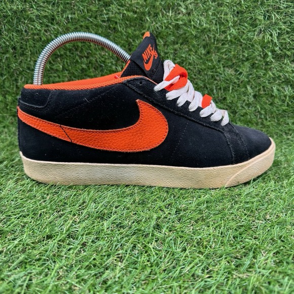 Nike Blazer SB CS Brian Anderson 2010 Mens Size 8.5 Y2K Black Orange Skate Shoes - Picture 3 of 10
